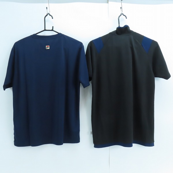 実際に弊社で買取させて頂いた【未使用】FILA/フィラ ハーフジップカットソー/Tシャツ 2点セットの画像 1枚目