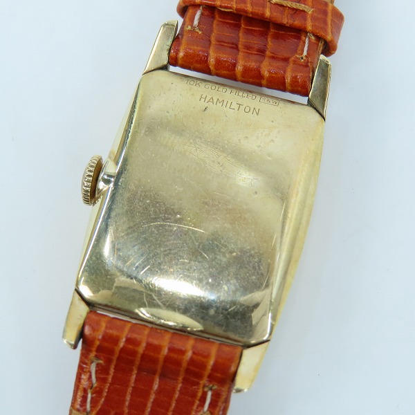 実際に弊社で買取させて頂いたHAMILTON/ハミルトン 10K スクエア型 手巻き/腕時計/ウォッチの画像 3枚目