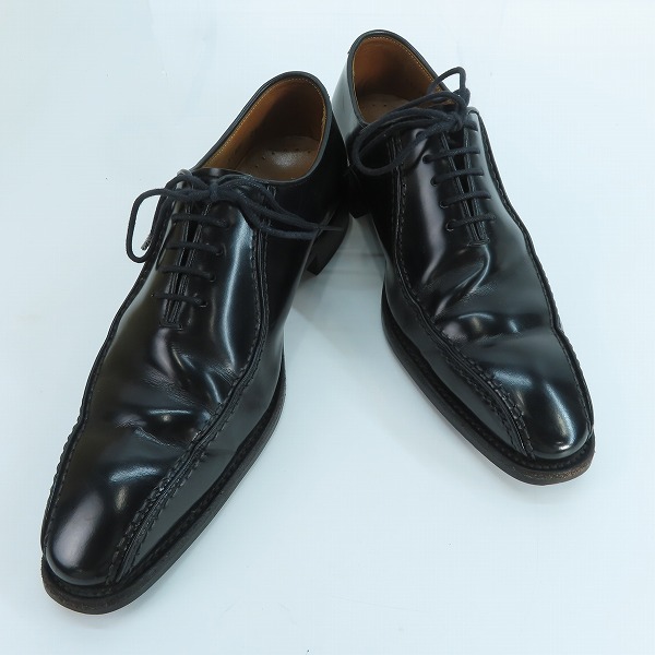 実際に弊社で買取させて頂いたREGAL/リーガル スワールトゥ レザー ビジネスシューズ ブラック 318R/24