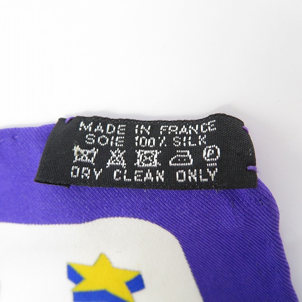 実際に弊社で買取させて頂いたHERMES/エルメス カレ70 Un Week-End dans l'Espace 気ままな週末 スカーフ/ストールの画像 2枚目