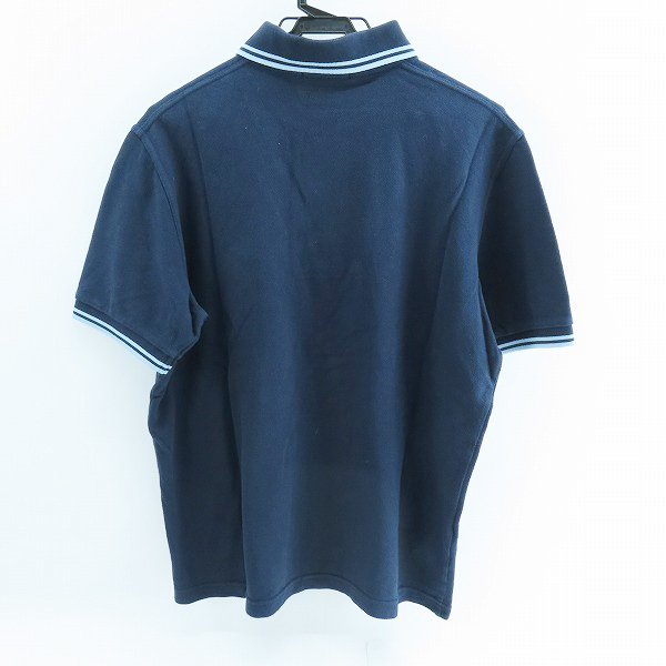 実際に弊社で買取させて頂いたFRED PERRY/フレッドペリー 半袖 ポロシャツ 胸刺繍 ネイビー 42の画像 1枚目