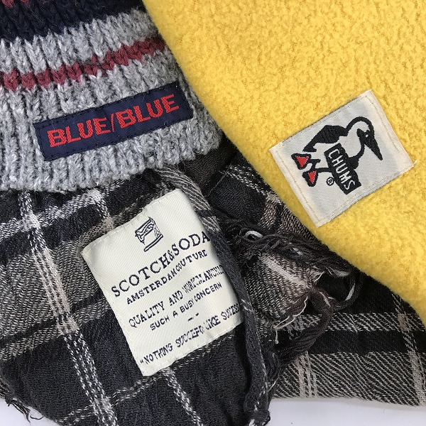 実際に弊社で買取させて頂いた【おまとめ】スコッチ＆ソーダ/ブルーブルー/チャムス 等 マフラー/スカーフ 他の画像 1枚目