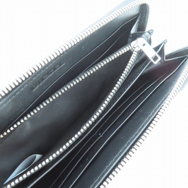 実際に弊社で買取させて頂いた【未使用】DIESEL/ディーゼル デニム地 ラウンドジップ ウォレット/長財布の画像 5枚目