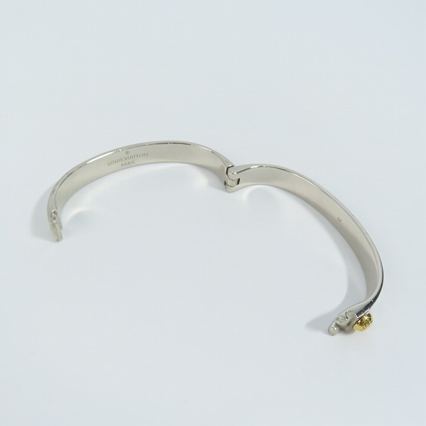 実際に弊社で買取させて頂いたLOUIS VUITTON/ルイヴィトン カフナノグラム ブレスレット  M00250/LE0199/size:Mの画像 9枚目