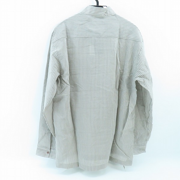 実際に弊社で買取させて頂いた【未使用】EMPORIO ARMANI/エンポリオアルマーニ 長袖シャツ ストライプ 21CF1T 216F4/Lの画像 1枚目