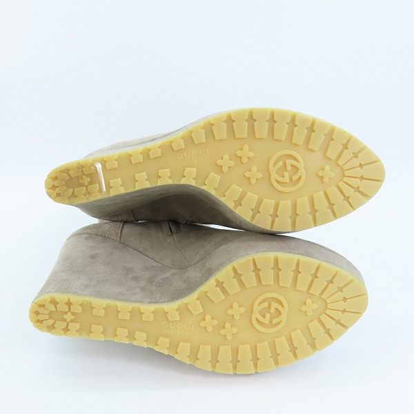 実際に弊社で買取させて頂いたGUCCI/グッチ ロングブーツ スエード 296265/37の画像 2枚目