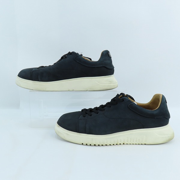 実際に弊社で買取させて頂いたEMPORIO ARMANI/エンポリオアルマーニ レザースニーカー ブラック X4X264 XF570 US11の画像 3枚目