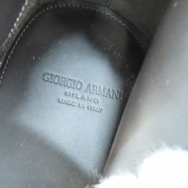 実際に弊社で買取させて頂いたGIORGIO ARMANI/ジョルジオアルマーニ スウェード レザーブーツ X2M288/8の画像 5枚目