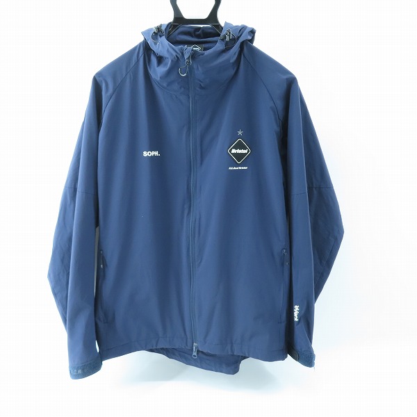 実際に弊社で買取させて頂いたF.C.R.B./F.C.Real Bristol/エフシーレアルブリストル 21SS BIG LOGO WARM UP JACKET ナイロンジャケット FCRB-210000 M
