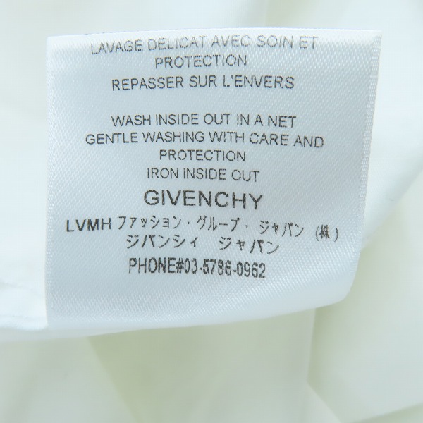 実際に弊社で買取させて頂いた【JPタグ】GIVENCHY/ジバンシィ 半袖シャツ ロゴプリント BM60L3109F/37の画像 5枚目