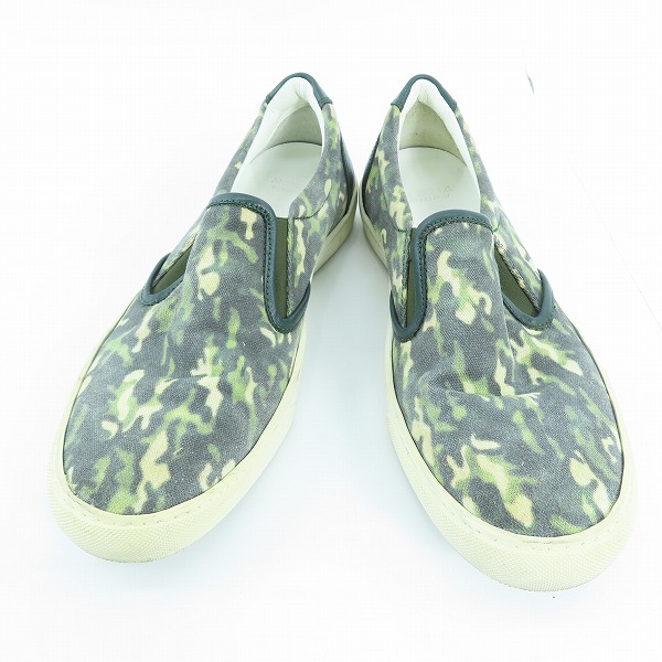 実際に弊社で買取させて頂いたMoncler/モンクレール カモフラ/迷彩柄 キャンバス スリッポンシューズ 41