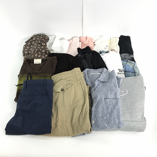 実際に弊社で買取させて頂いた【おまとめ】ジョルジオアルマーニ/ユナイテッドアローズ/アーバンリサーチ 等 チノパン/ドロストパンツ/ボーダーシャツ 他