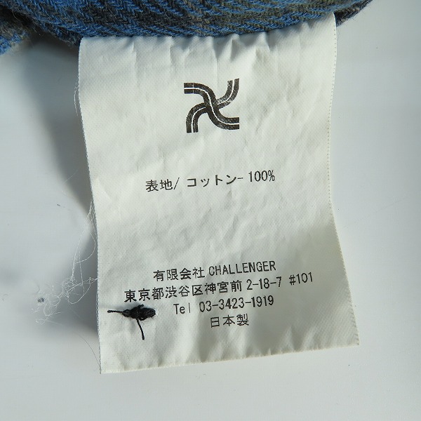 実際に弊社で買取させて頂いたCHALLENGER/チャレンジャー バッファローチェックシャツ CLG-SH 018-011/Lの画像 6枚目
