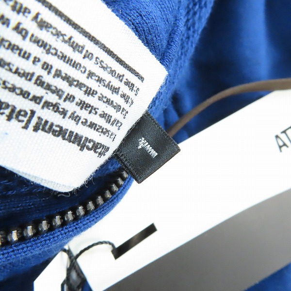 実際に弊社で買取させて頂いた【未使用】ATTACHMENT/アタッチメント ジップアップパーカー AB21-342/1の画像 3枚目