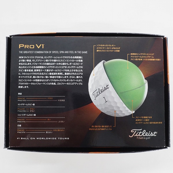 実際に弊社で買取させて頂いた【未使用】Titleist/タイトリスト PRO V1 ゴルフボール ホワイト 1ダース の画像 4枚目