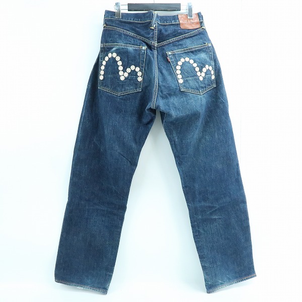 実際に弊社で買取させて頂いたEVISU/エヴィス NO.2 野球ボール刺繍 カモメ Lot.2001/32×35の画像 1枚目