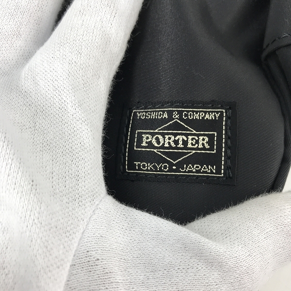 実際に弊社で買取させて頂いた(4)HEAD PORTER/ヘッドポーター ショルダー メッセンジャー バッグ ブラック×グレーの画像 5枚目