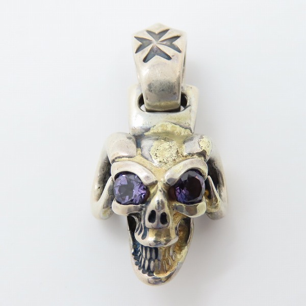 実際に弊社で買取させて頂いたBWL/ビルウォールレザー ラムグッドラックスカル ゴールドサダー ペンダントの画像 1枚目