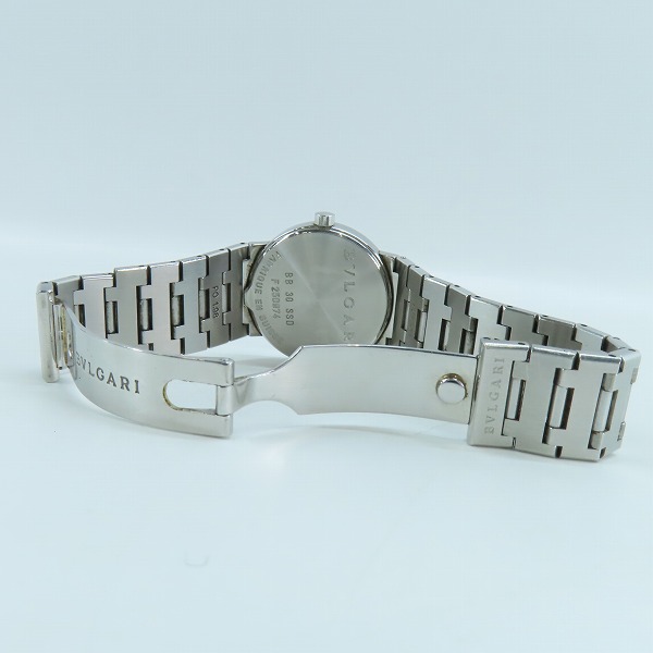 実際に弊社で買取させて頂いたBVLGARI/ブルガリ ブルガリブルガリ クオーツ腕時計 BB30SSD 【動作未確認】の画像 3枚目