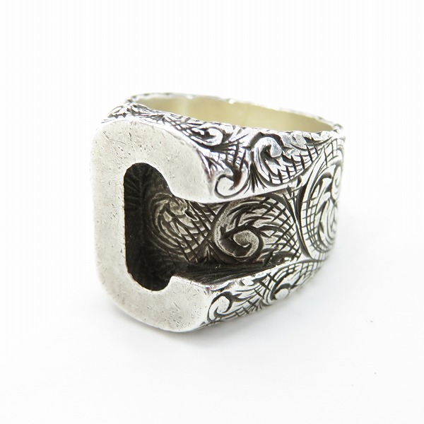 実際に弊社で買取させて頂いたGucci/グッチ C Letter Rings/アルファベット イニシャルCリング 17.5-19.5号