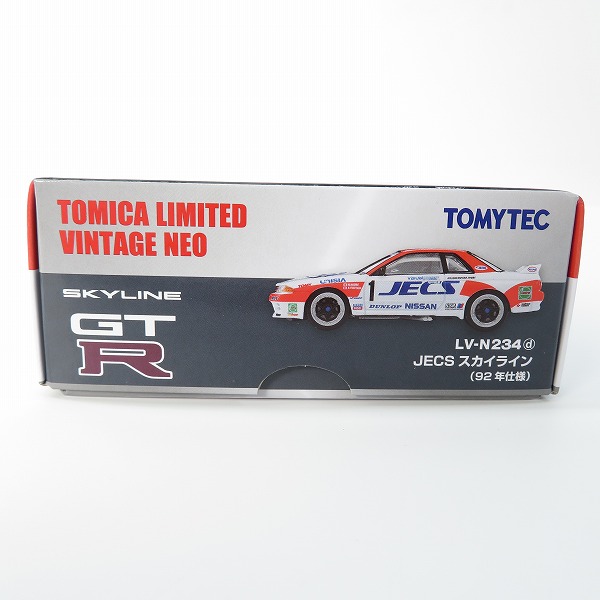 実際に弊社で買取させて頂いたTOMYTEC/トミーテック トミカリミテッド ヴィンテージ ネオ 1/64 JECS スカイライン 92年仕様/LV-N234d/ミニカーの画像 8枚目