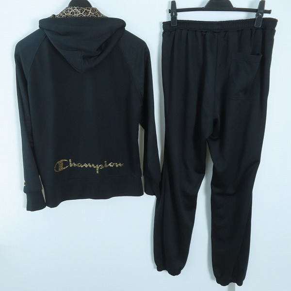 実際に弊社で買取させて頂いたChampion/チャンピオン ジャージ ゴールド総柄 ジャケット/パンツ セットアップ L/XOの画像 1枚目
