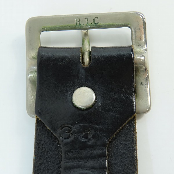 実際に弊社で買取させて頂いたHTC/エイチティーシー Hollywood Trading Company スタッズ ベルト SOLID BRASS/ソリッドブラス バックル/34の画像 3枚目