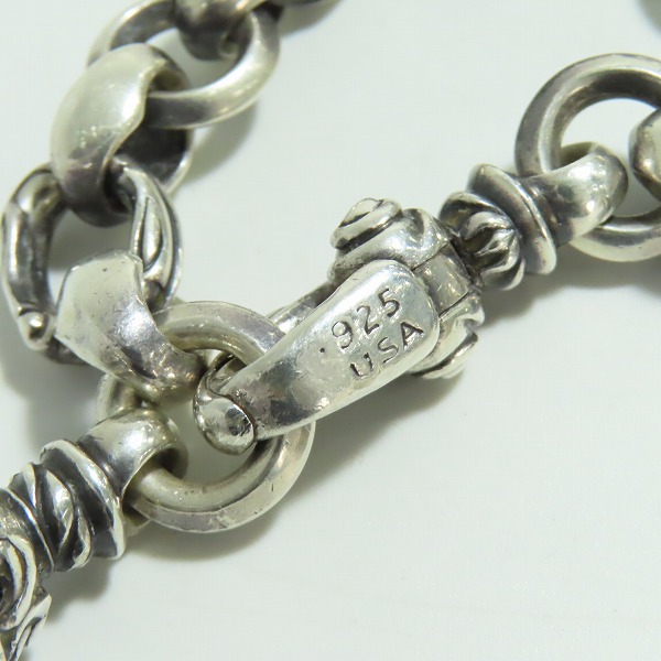 実際に弊社で買取させて頂いたLEONARD KAMHOUT/レナードカムホート シグネット ベベル ウィズ ヘロン ベル ブレスレットの画像 7枚目