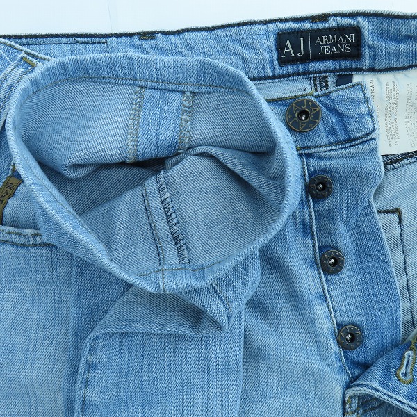 実際に弊社で買取させて頂いたEMPORIO ARMANI/エンポリオアルマーニ ロゴプリント デニムパンツ 29の画像 4枚目