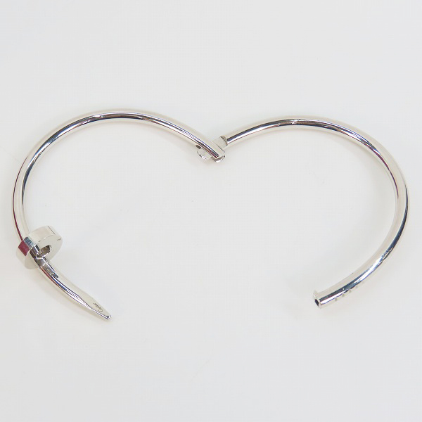 実際に弊社で買取させて頂いた【ギャラ付】Cartier/カルティエ 18KWG JUSTE UN CLOU/ジュストアンクル ブレスレット #17 CRB6048317の画像 3枚目