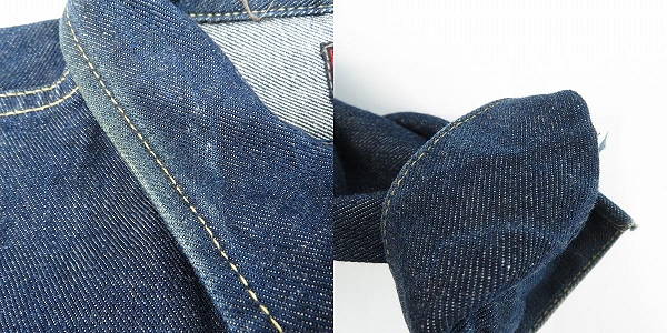 実際に弊社で買取させて頂いたLee×mastermind JAPAN/リー×マスターマインド 襟スカル刺繍 デニムジャケット/Gジャン 95843/Mの画像 9枚目