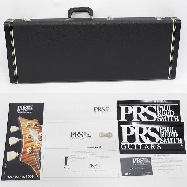 実際に弊社で買取させて頂いた★PRS/Paul Reed Smith/ポールリードスミス CUSTOM 24 10 TOP バードインレイ ハードケース付きの画像 9枚目