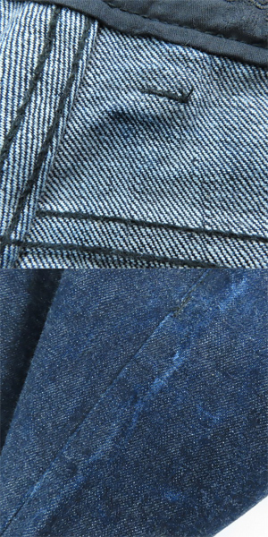実際に弊社で買取させて頂いた【JPタグ】CHROME HEARTS/クロムハーツ DNM PANTS CRS BTN デニムパンツ クロスボタン インディゴ 2214-304-4070/32の画像 9枚目