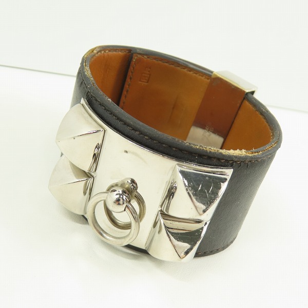 実際に弊社で買取させて頂いたHERMES/エルメス コリエドシアン シルバー金具 ボックスカーフ □R刻印