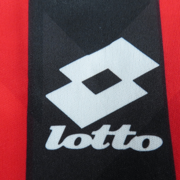 実際に弊社で買取させて頂いたlotto/ロット 93/94 ACミラン ホームユニフォーム /Mの画像 4枚目