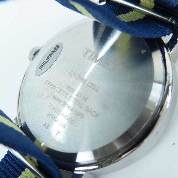 実際に弊社で買取させて頂いた(1)TIMEX/タイメックス ウィークエンダー セントラルパーク 腕時計 TW2U84500の画像 3枚目