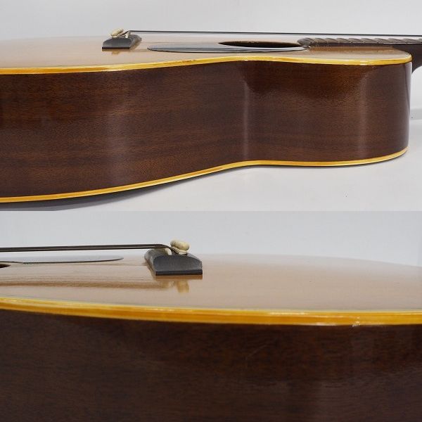 実際に弊社で買取させて頂いた★【難有り】Morris/モーリス FD-15 アコースティックギター/アコギ 1973年 日本製 ソフトケース付の画像 7枚目