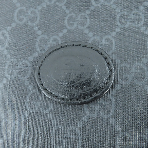 実際に弊社で買取させて頂いたGUCCI/グッチ インターロッキングG ミディアム バックパックブラック GGスプリーム 696013の画像 6枚目