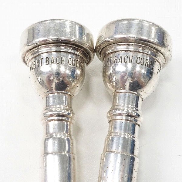 実際に弊社で買取させて頂いたVINCENT BACH/ヴィンセントバック 8-3/4・7C トランペット用 マウスピース 2本セットの画像 1枚目