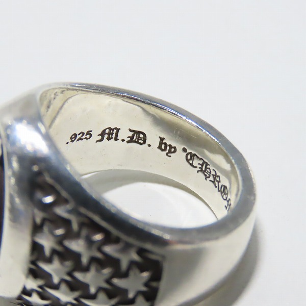 実際に弊社で買取させて頂いたCHROME HEARTS×MATTY BOY/クロムハーツ×マッティボーイ SPEC RING/スペック リング 21-22号の画像 6枚目
