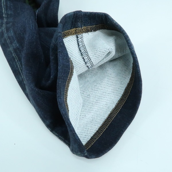 実際に弊社で買取させて頂いた【未使用】A BATHING APE/アベイシングエイプ キッズ SHARK BAPE EMBLEM DENIM PRINT SWEAT PANTS/スウェットパンツ/160の画像 8枚目