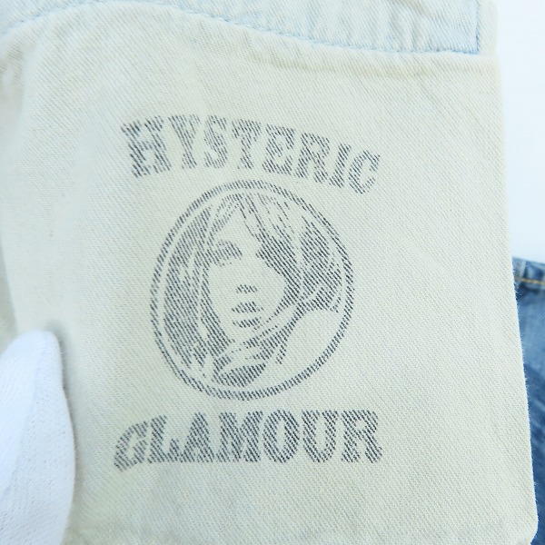 実際に弊社で買取させて頂いたHYSTERIC GLAMOUR/ヒステリックグラマー RSM加工 ストレート デニムパンツ 0241AP10/32の画像 3枚目