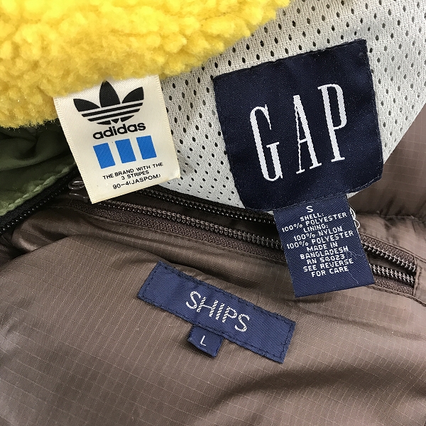 実際に弊社で買取させて頂いた【おまとめ】シップス/アディダス/ギャップ 等 ダウンジャケット/ベンチコート/ジップアップアウター 他の画像 1枚目