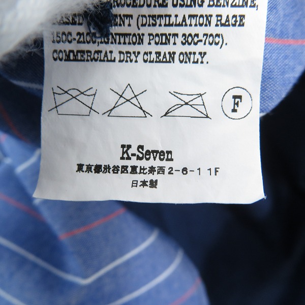 実際に弊社で買取させて頂いたTENDERLOIN/テンダーロイン T-WORK SHT U BD/ストライプ柄 長袖シャツ Lの画像 4枚目