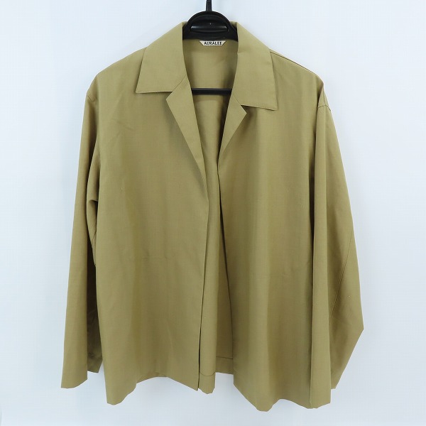 実際に弊社で買取させて頂いたAURALEE/オーラリー 19SS/WOOL SILK TROPICAL SHIRTS JACKET/CML/A9SB01WT/3