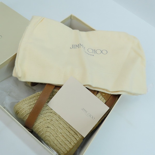 実際に弊社で買取させて頂いた【ジャンク】JIMMY CHOO/ジミーチュウ スエード ヒールサンダル 37の画像 8枚目