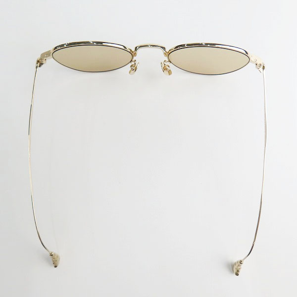 実際に弊社で買取させて頂いたCHROME HEARTS/クロムハーツ BONE PRONE IV CHプラス ゴールドフレーム サングラスフレーム/アイウェアの画像 2枚目