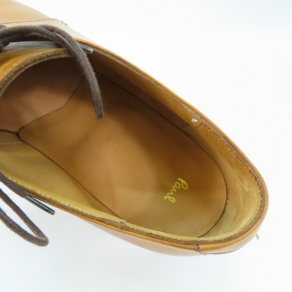 実際に弊社で買取させて頂いたPaul Smith/ポールスミス レザー シューズ R2090 I70825/350/7の画像 4枚目