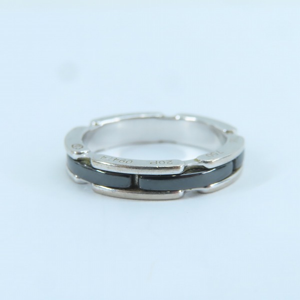 実際に弊社で買取させて頂いたCHANEL/シャネル ウルトラ ノアール リング K18WG T55/14.5号の画像 4枚目