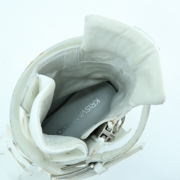 実際に弊社で買取させて頂いたKRISVANASSCHE/クリスヴァンアッシュ ベルクロ ハイカットスニーカー/41の画像 4枚目